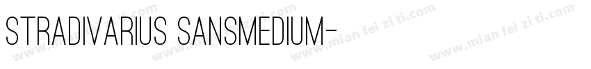 STRADIVARIUS SansMedium字体转换